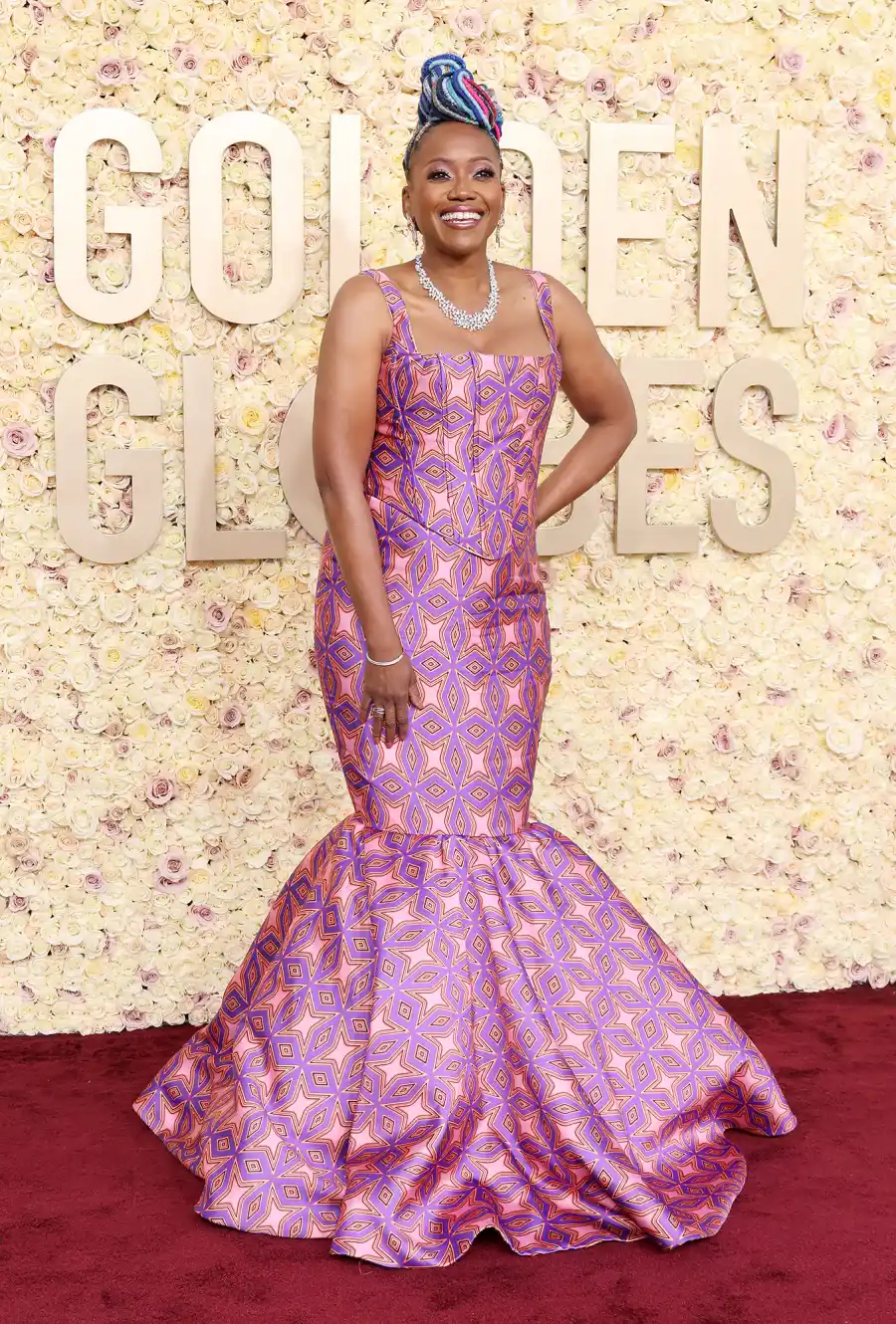 Erika Alexander Red Carpet Arrival Golden Globes 2024