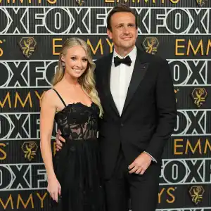 Feature Jason Segel and Girlfriend Kayla Radomski Are All Smiles on the 2023 Emmys Red Carpet