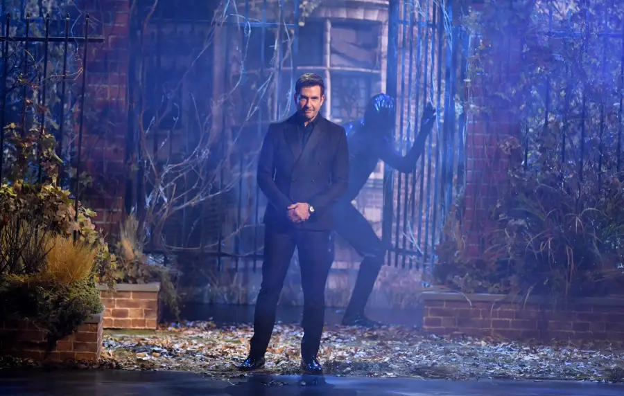 US actor Dylan McDermott speaks onstage during the 75th Emmy Awards at the Peacock Theatre at L.A. Live in Los Angeles on January 15, 2024. (Photo by Valerie Macon / AFP) (Photo by VALERIE MACON/AFP via Getty Images)