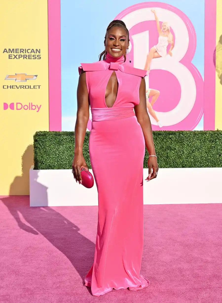 Issa Rae Spins in Beaded and Feathered Embellished Gown at the Emmys 685