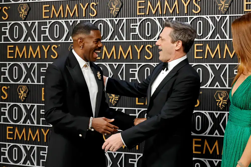 Jon Hamm and His Wife Anna Osceola Are All Loved Up at the Emmy Awards