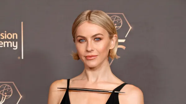 Julianne Hough Cuts Her Own Hair at Salon