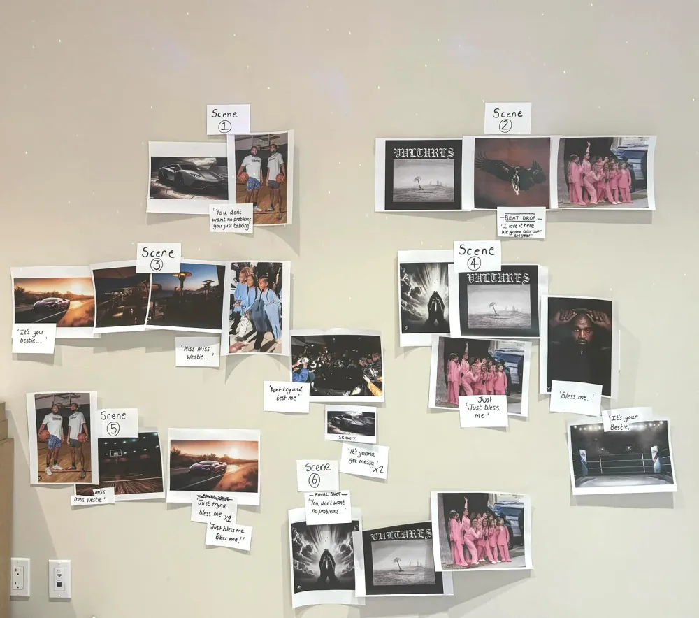 Kanye West Reveals Daughter North Storyboarded Her Own Music Video