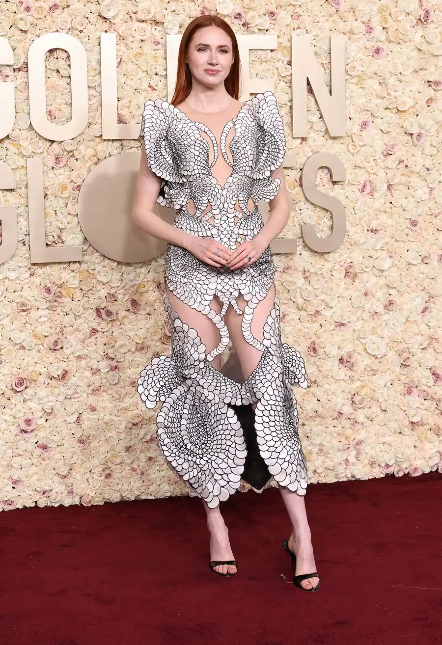 Karen Gillan Red Carpet Arrival Golden Globes 2024