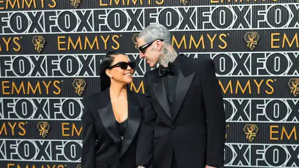 Kourtney Kardashian Attends 2023 Emmys to Support Husband Travis Barker