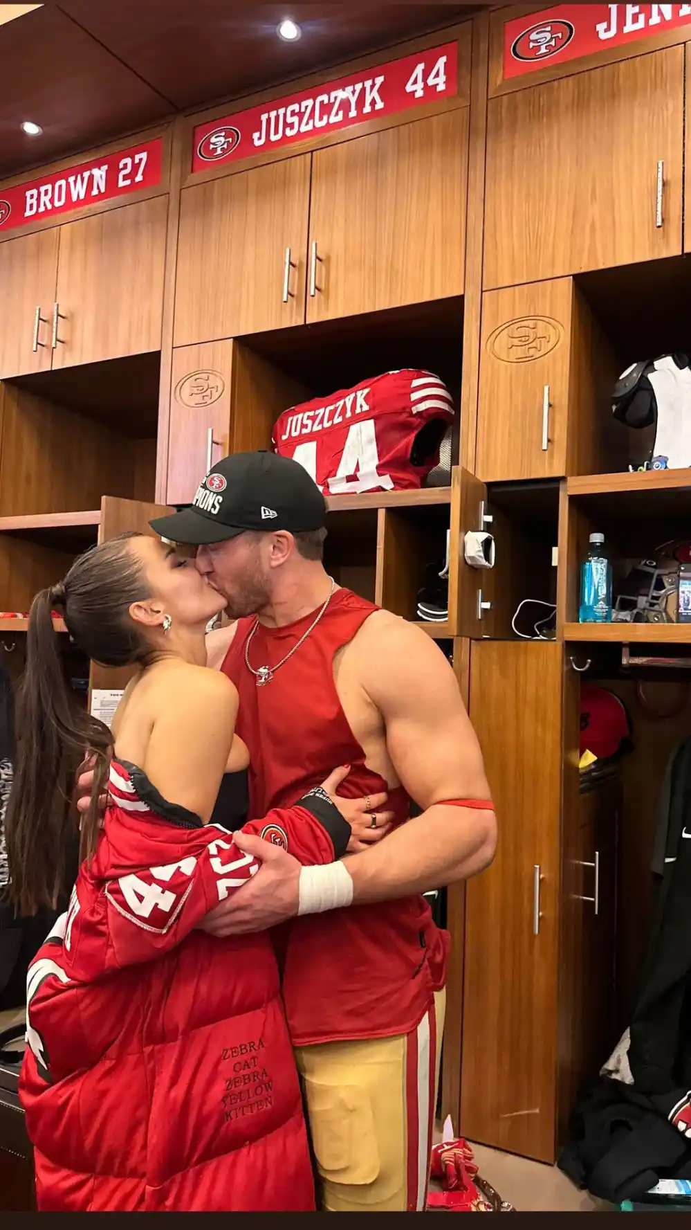 Kristin Juszczyk Reveals Secret Message Embroidered in Her Sleeve at 49ers Game