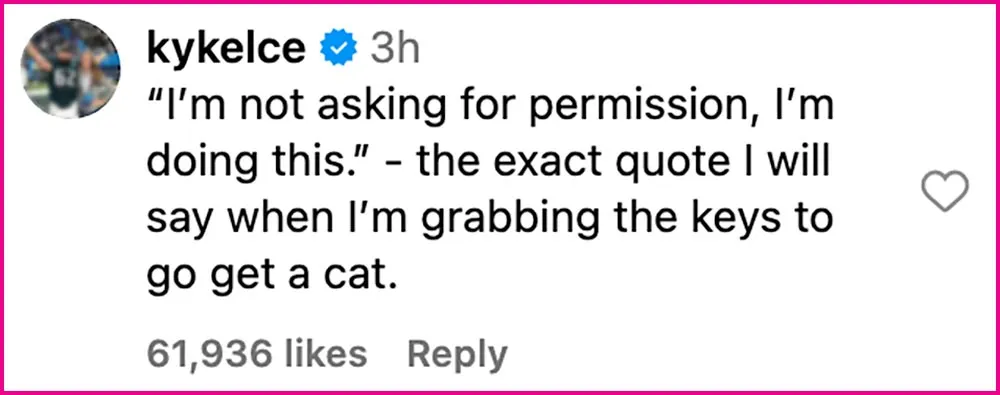 Kylie Kelce Isn't Asking for Jason's 'Permission' to Get a Cat After His Bills Game Behavior