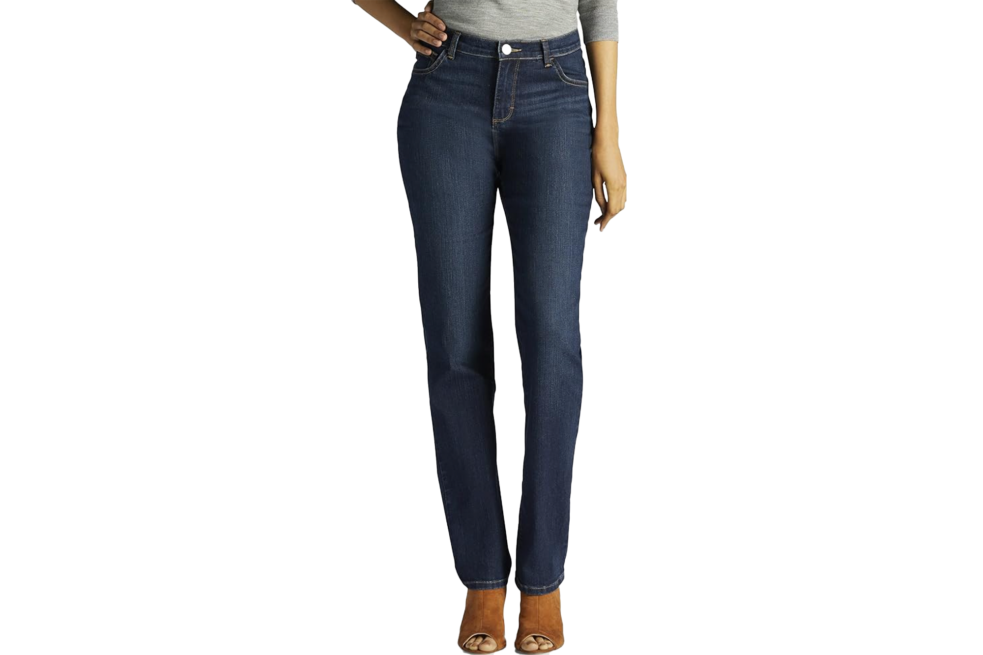 Lee Women’s Instantly Slims Classic Relaxed Fit Monroe Straight Leg Jean