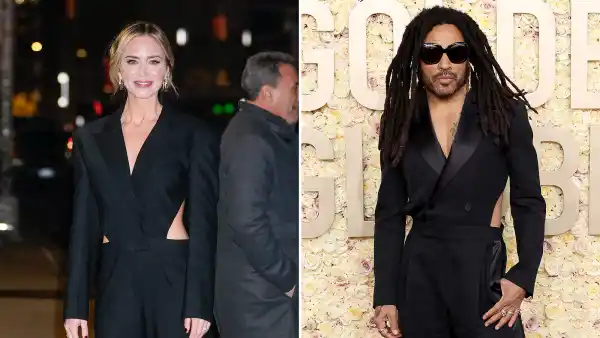 Lenny Kravitz and Emily Blunt Same Outfit