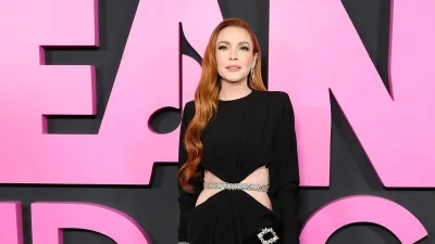Lindsay Lohan attends the Mean Girls premiere at AMC Lincoln Square Theater 918