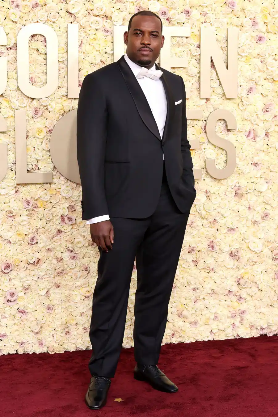 Lionel Boyce Red Carpet Arrival Golden Globes 2024