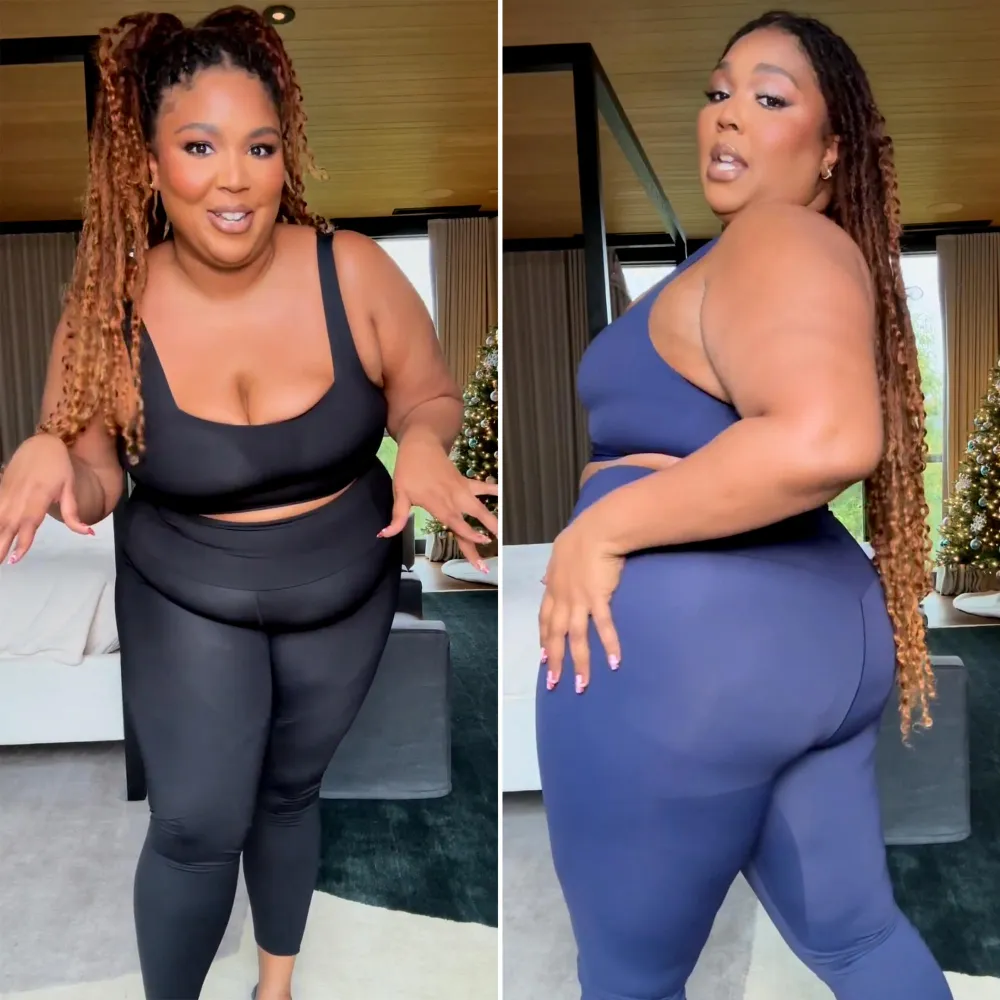 Lizzo Models Legging and Bra Set From Her Clothing Line Yitty- &lsquo;New Year, New Me&rsquo;