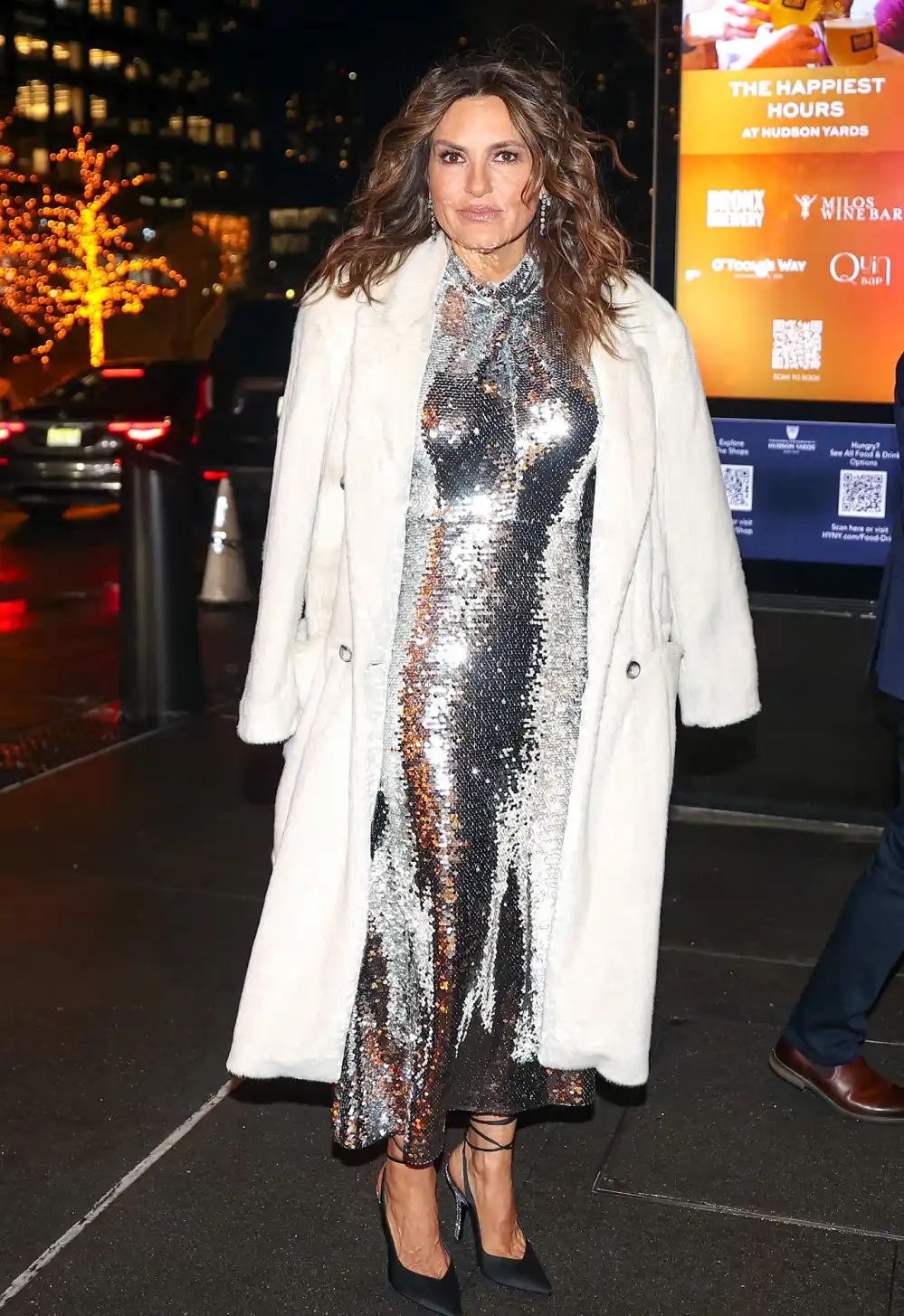 Mariska Hargitay Sparkles in Silver Sequins at Law & Order SVU 25th Anniversary Party
