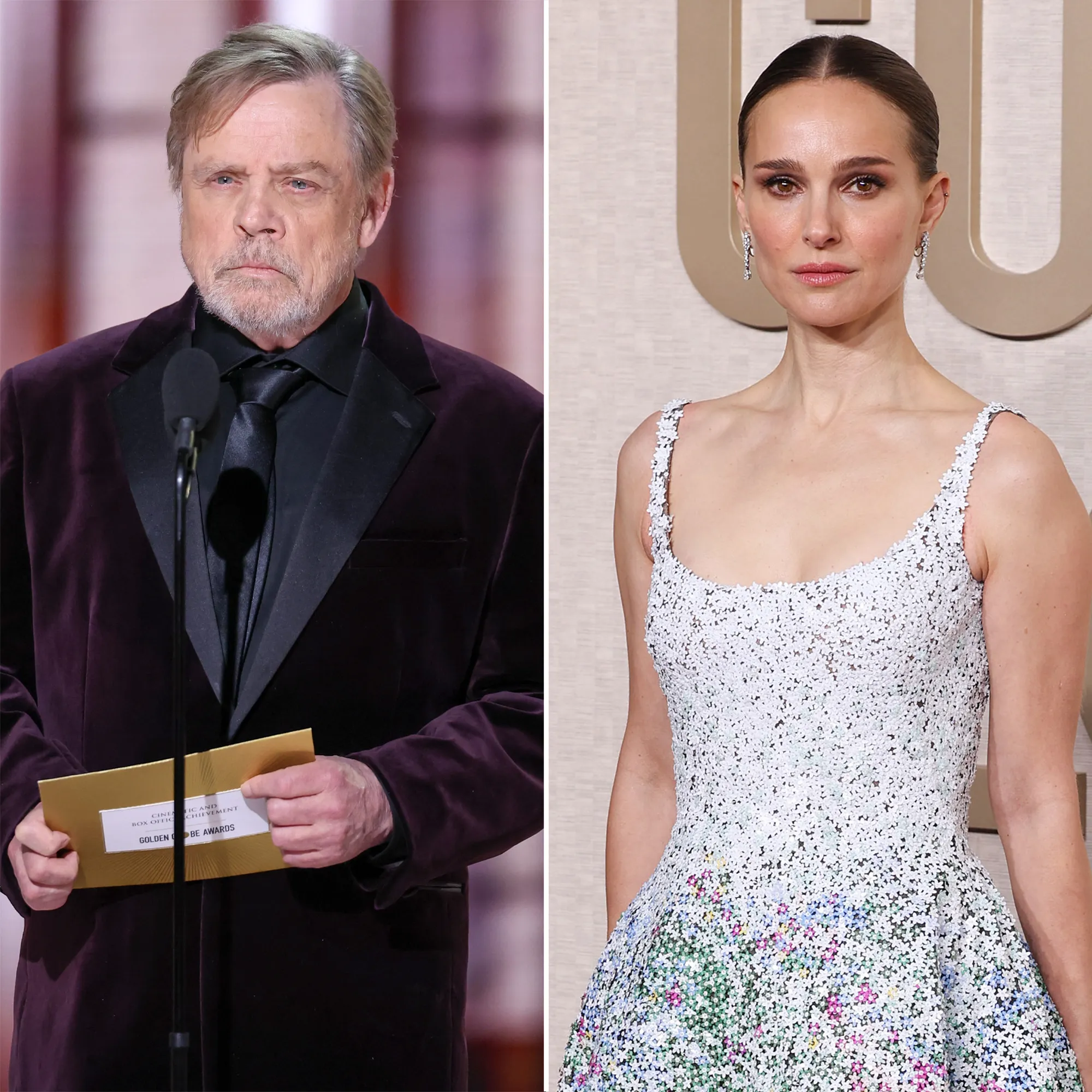 Mark Hamill and Natalie Portman Somehow Met for the 1st Time at Globes