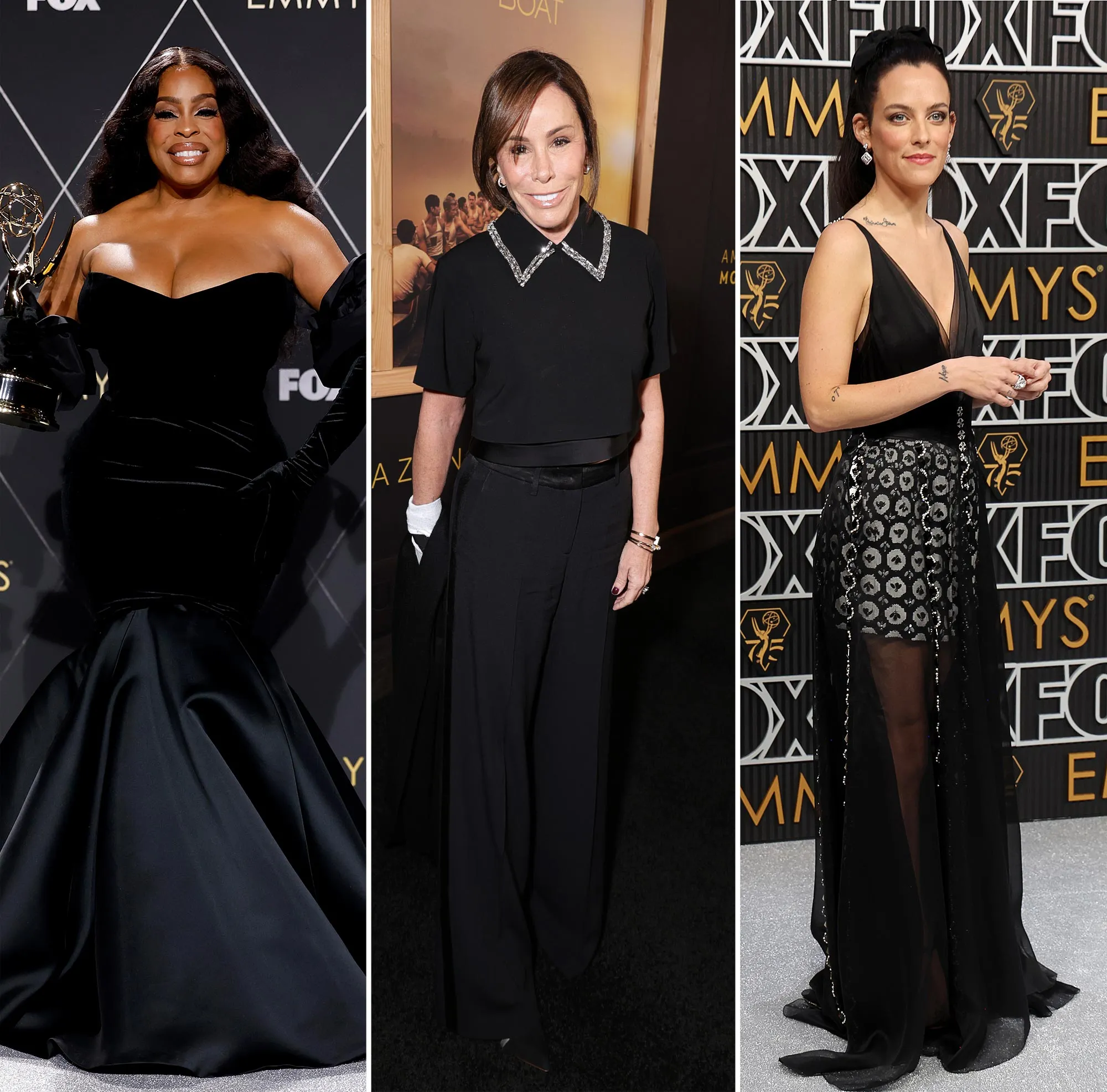 Melissa Rivers Emmys 804 Niecy Nash-Betts Riley Keough
