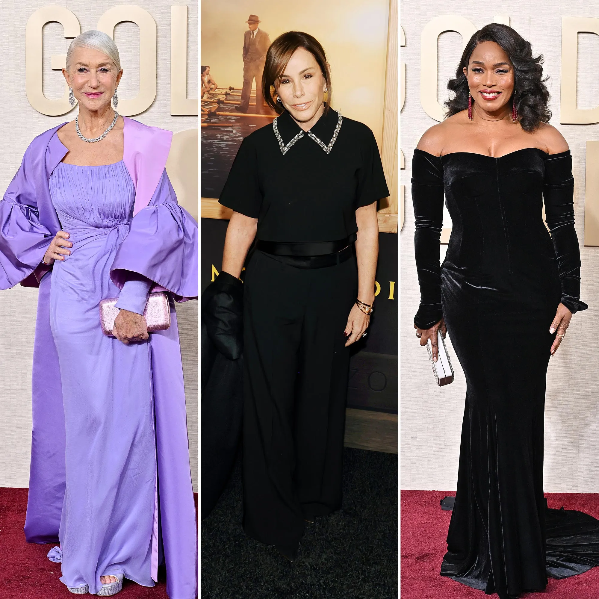 Melissa Rivers in Studio 908 Helen Mirren, Melissa Rivers, Angela Bassett.