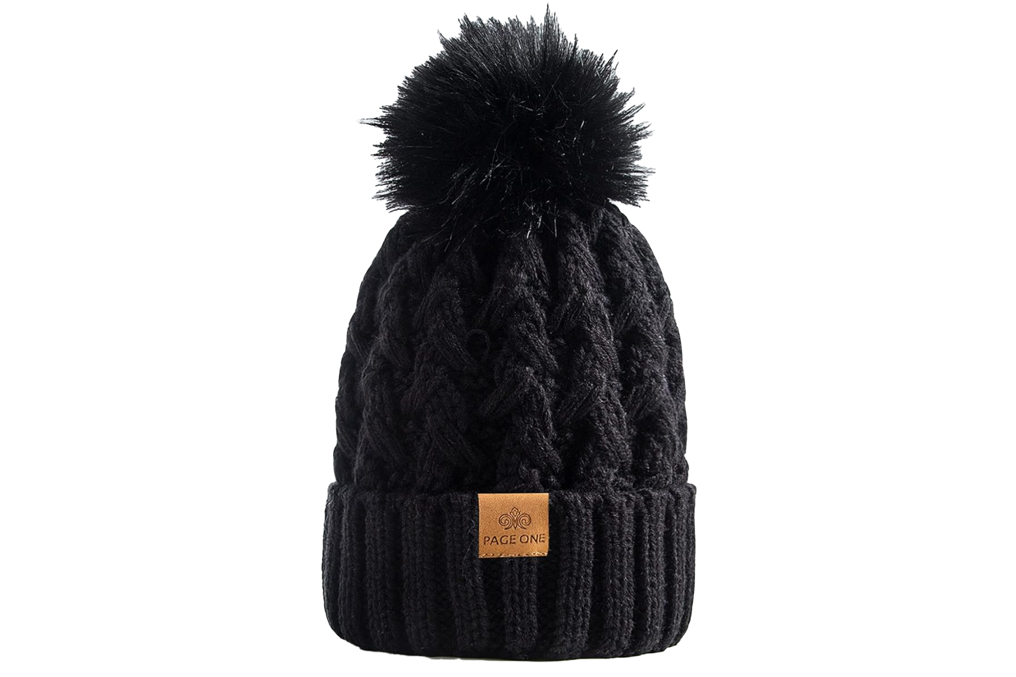 PAGE ONE Womens Winter Ribbed Beanie