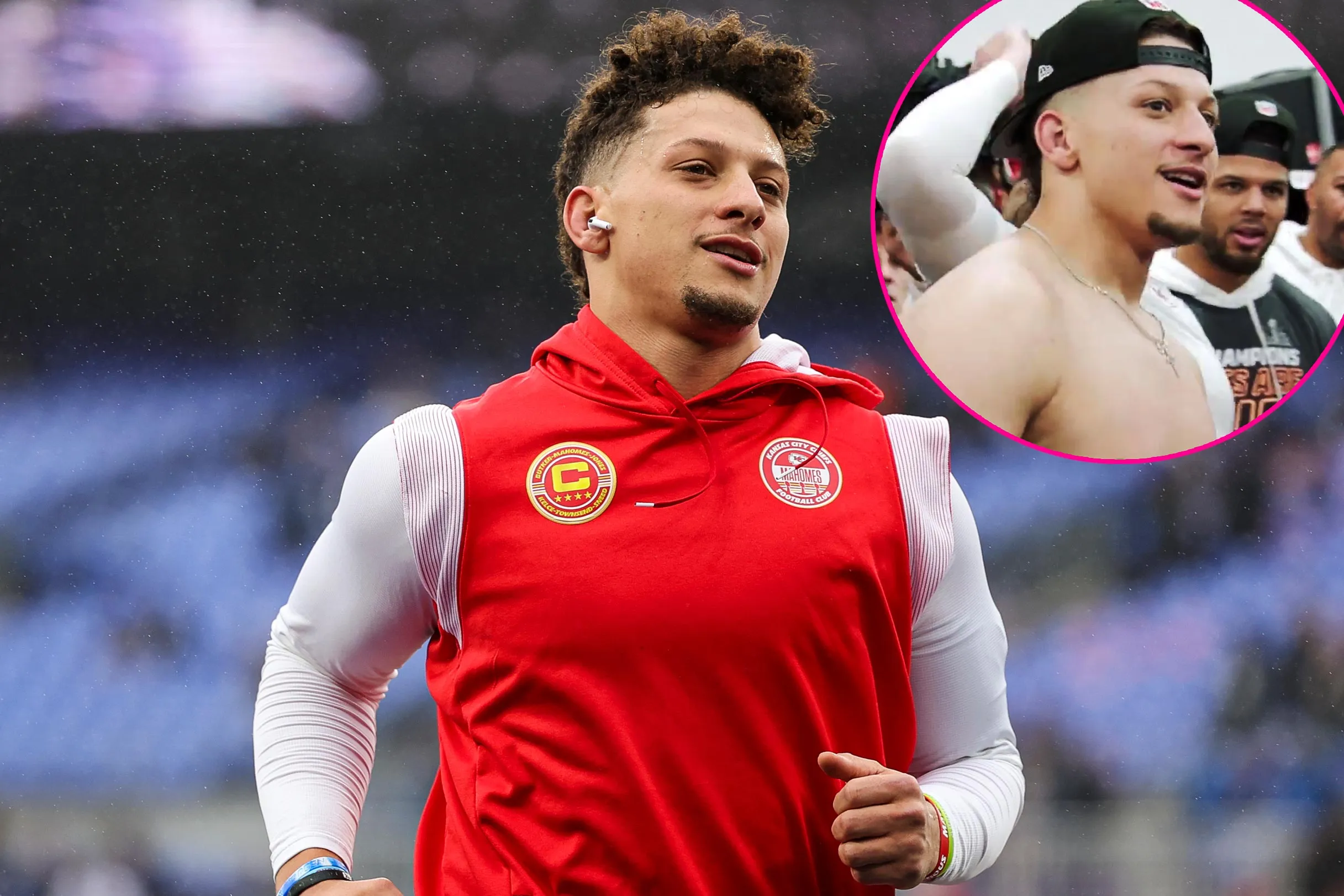 Patrick Mahomes Proclaims It s Dad Bod Season After Shirtless Locker Room Celebration 624