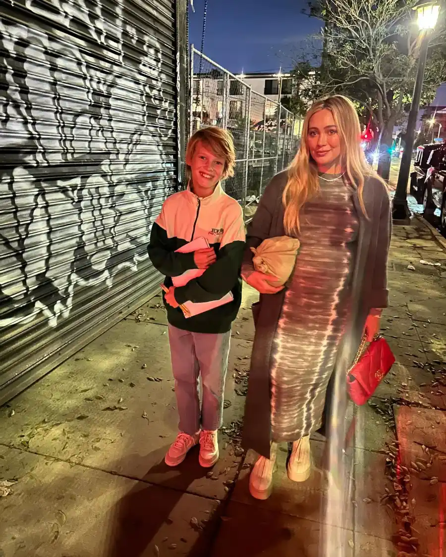 Pregnant Hilary Duff Hangs Out With 12 Year-Old Son Luca