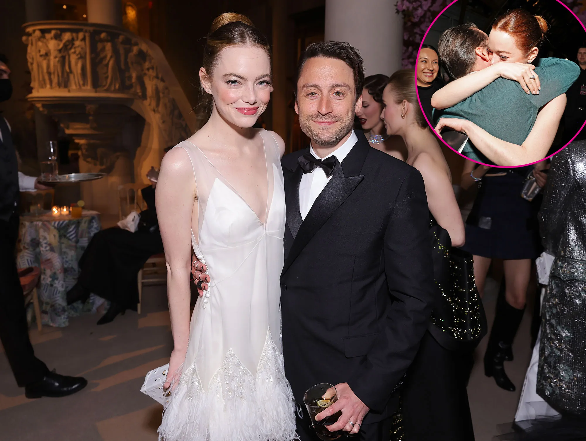 Promo Exes Emma Stone and Kieran Culkin Embrace While Celebrating 2024 Critics Choice Awards Wins