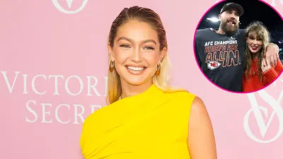 Promo Gigi Hadid Praises Taylor Swift Lucky Guest Sweater After Kansas City Chiefs Victory