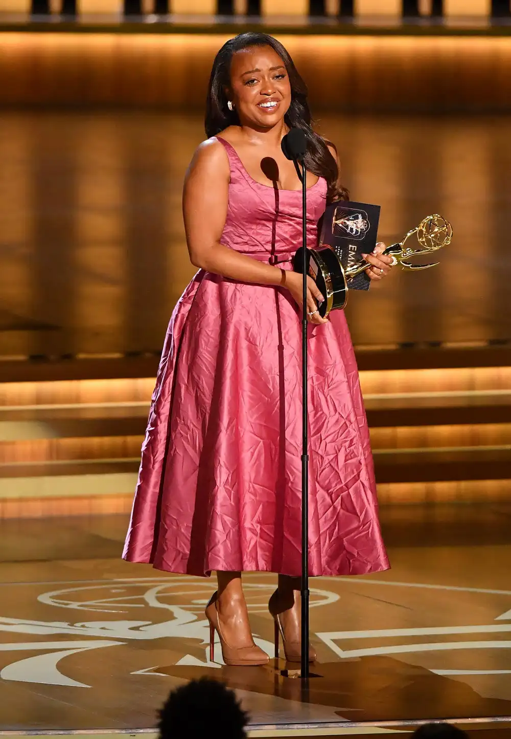 Quinta Brunson&rsquo;s Stylist Responds to Critics Saying Her Emmys Dress Was Wrinkled: &lsquo;It&rsquo;s Crushed Satin&rsquo;