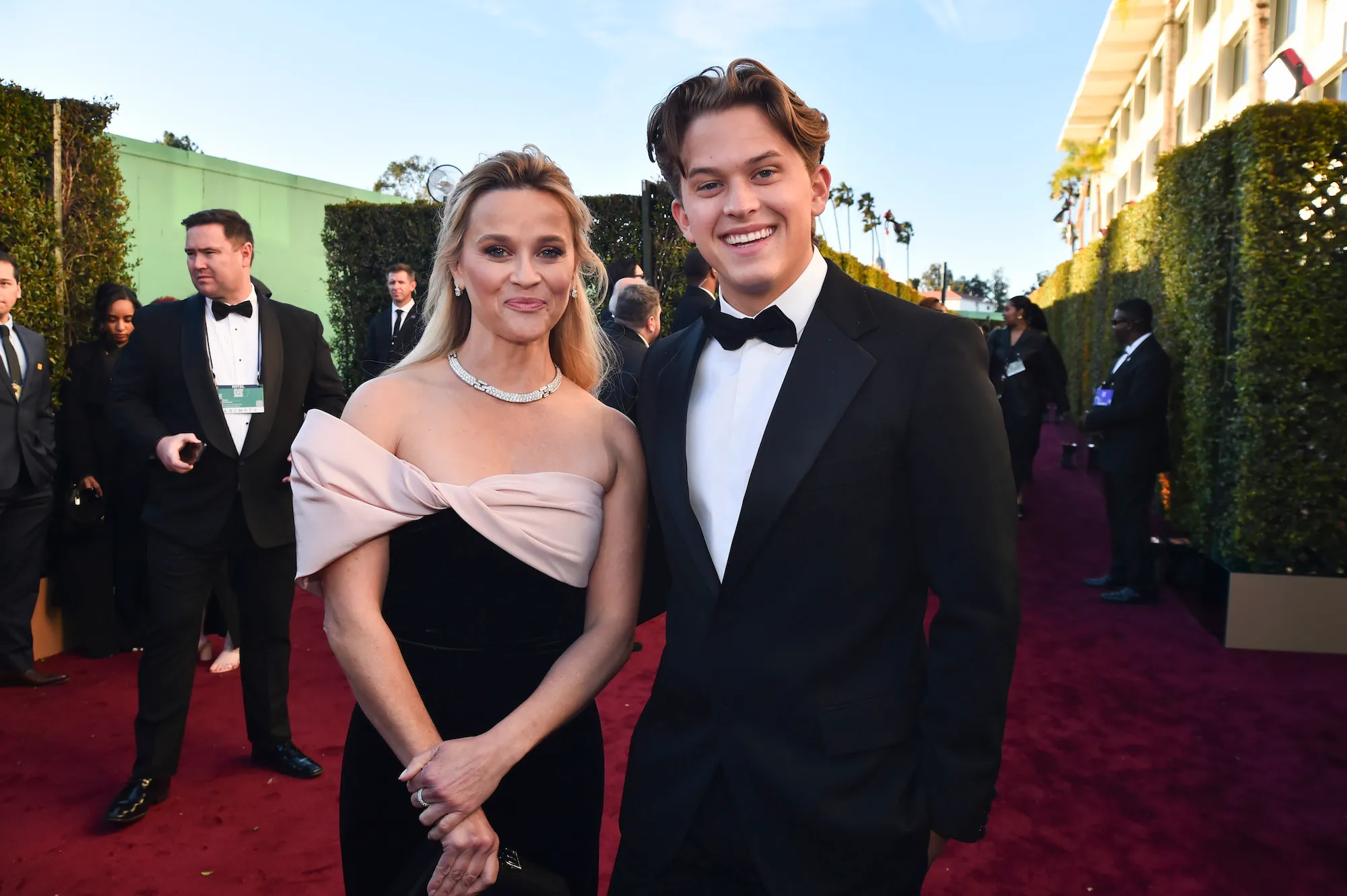 Reese Witherspoon Brings Son Deacon Phillippe to Globes Post Divorce