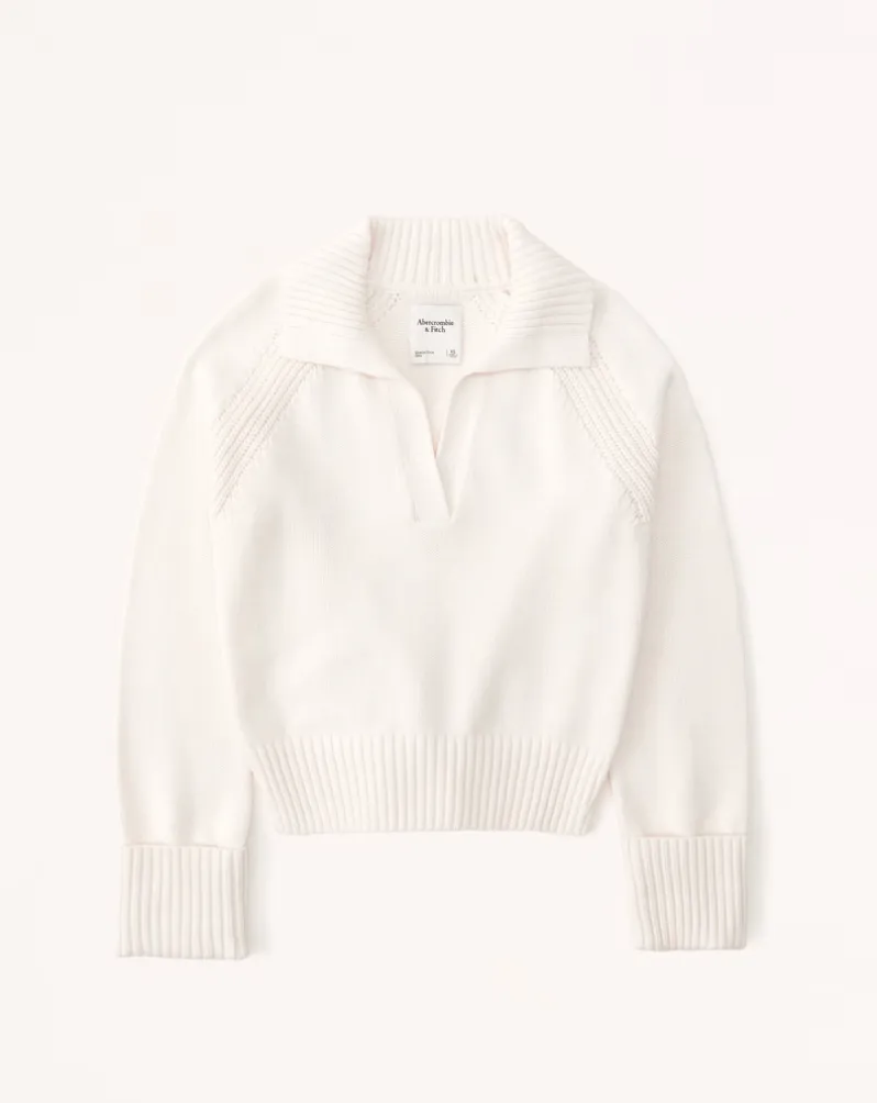 Abercrombie and Fitch Notch-Neck Sweater