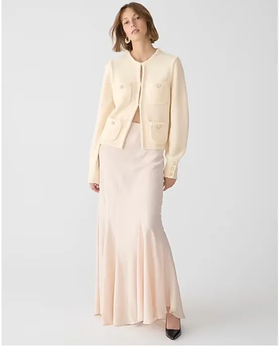 J. Crew Odette sweater lady jacket with jewel buttons