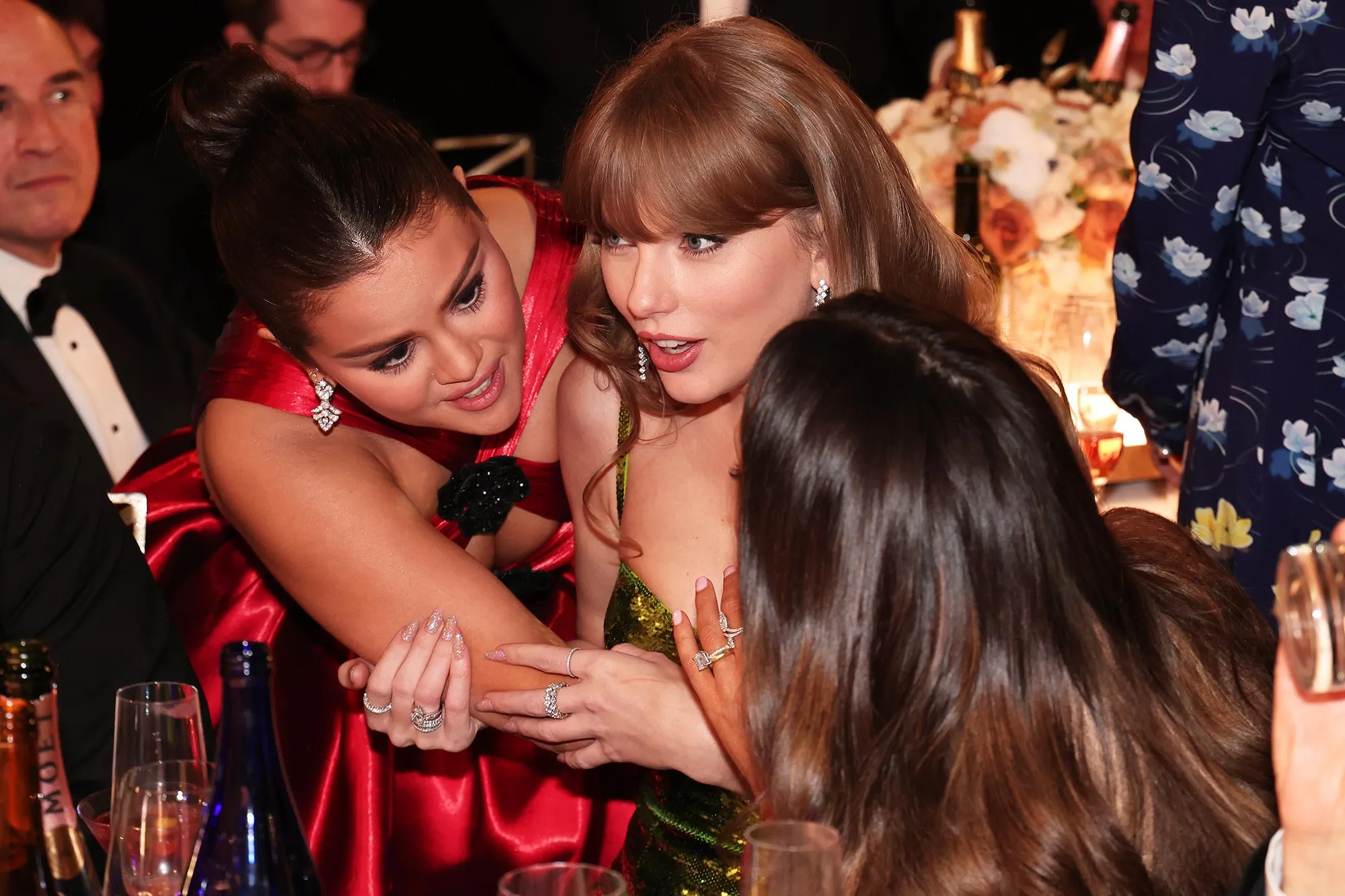 Selena Gomez Addresses What She and Taylor Swift Were Chatting About at the Golden Globes