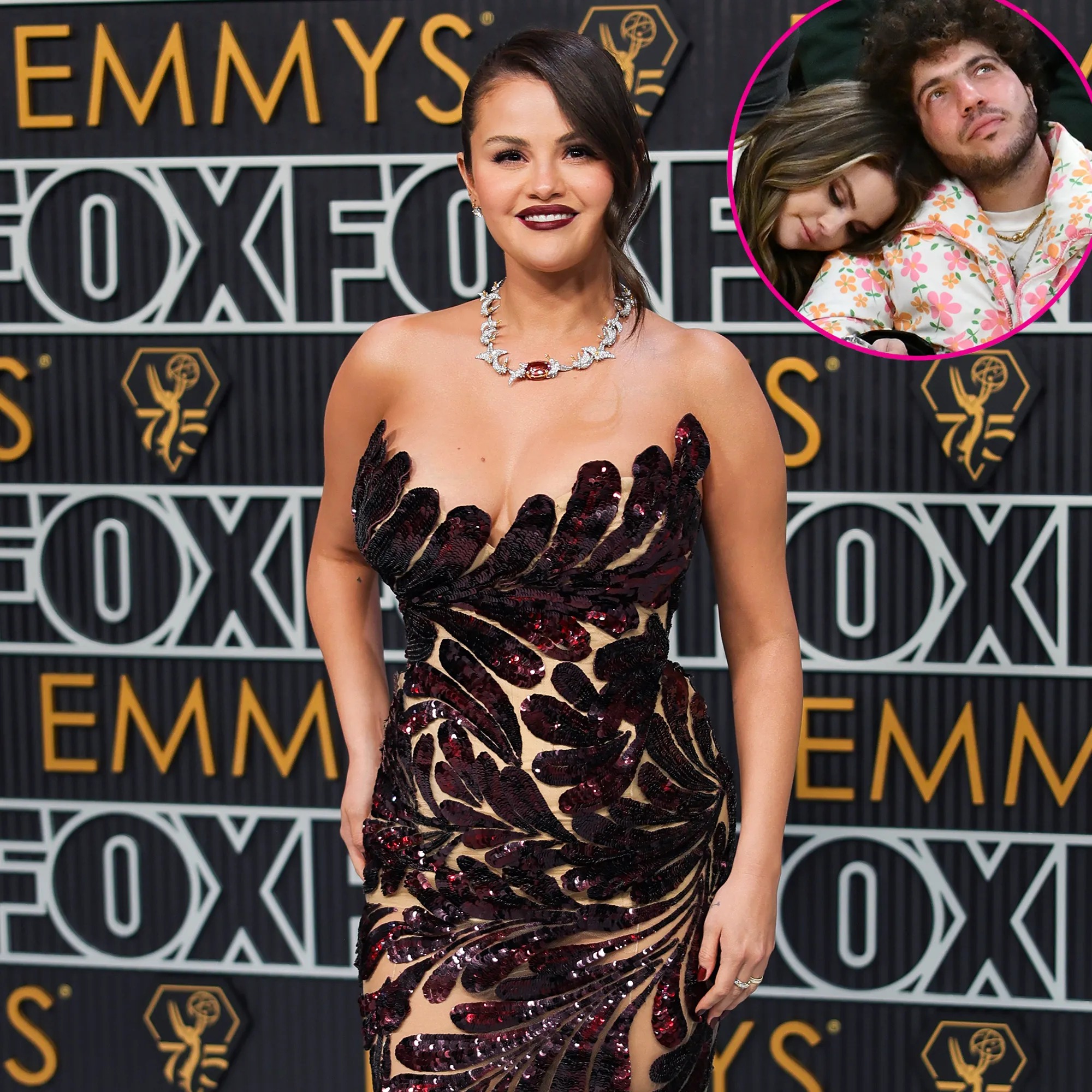 Selena Gomez Makes First Red Carpet Appearance with Benny Blanco at the 2023 Emmys