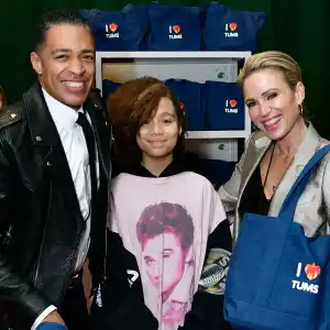 T.J. Holmes' Daughter Sabine Helps Him and Amy Robach Film Promotional Content for Their Podcast