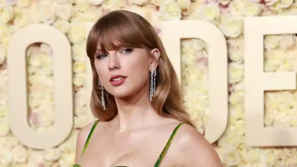 Taylor Swift Attends 2024 Golden Globe Awards Without Travis Kelce