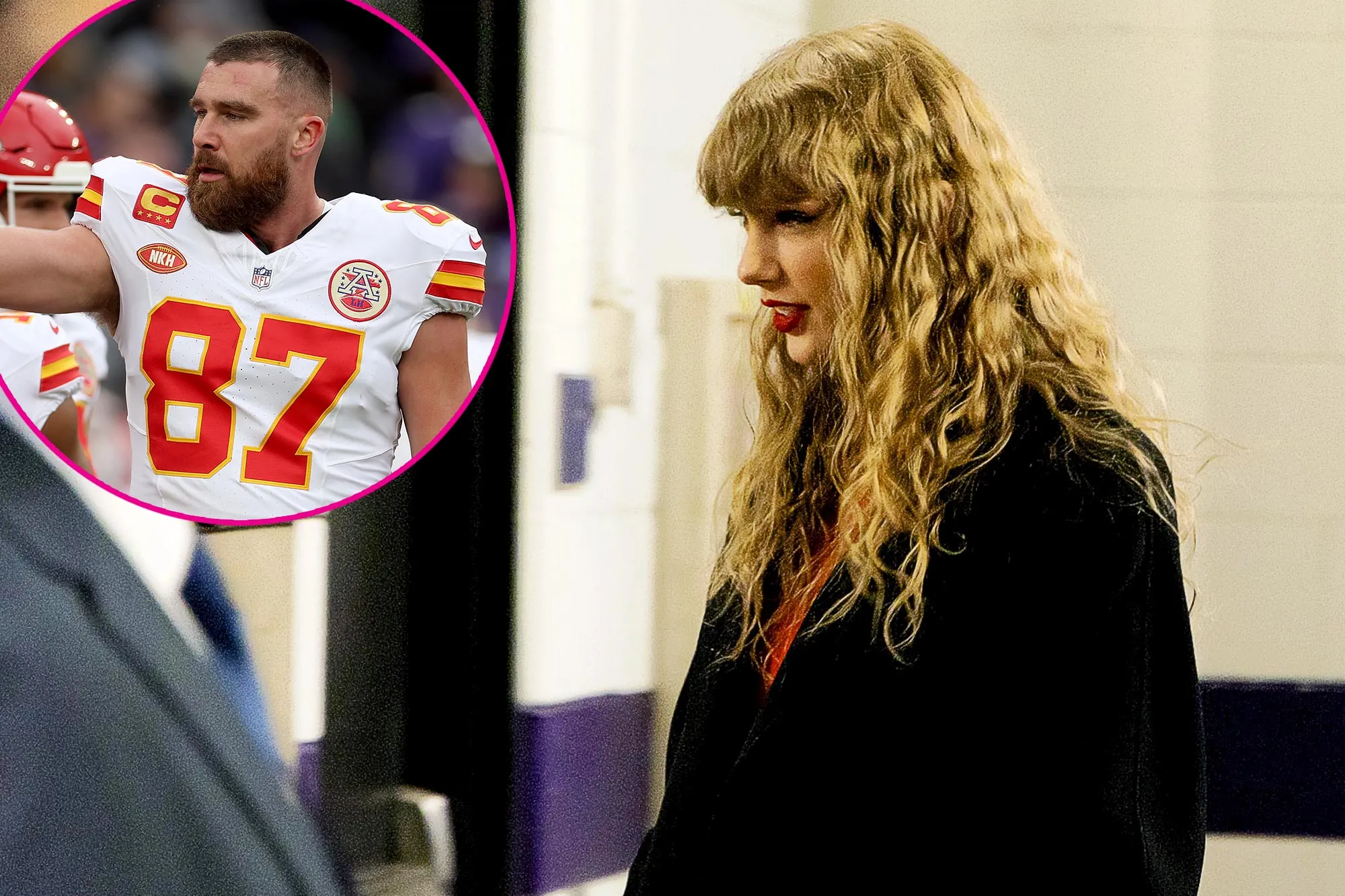 Taylor Swift Attends Travis Kelce s Kansas City Chiefs vs. Baltimore Ravens AFC Championship Game 548 553
