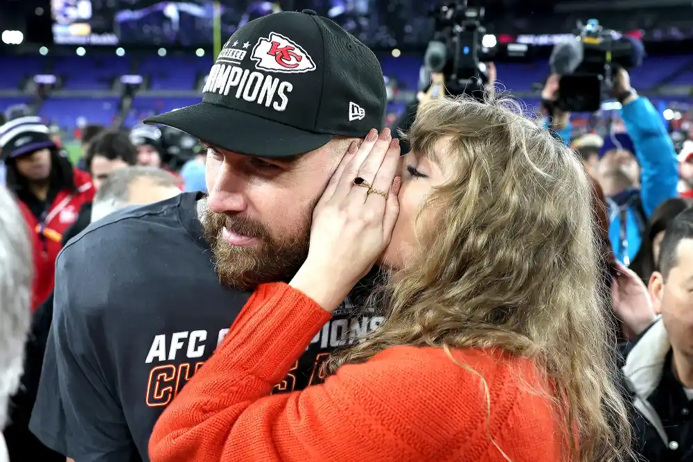 Taylor Swift Seemingly Tells Travis Kelce &lsquo;I Love You&rsquo; After AFC Championship Win