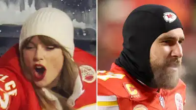 Taylor Swift and Travis Kelce Leave Kansas City Chiefs Game Holding Hands After 1st Playoff Win 192