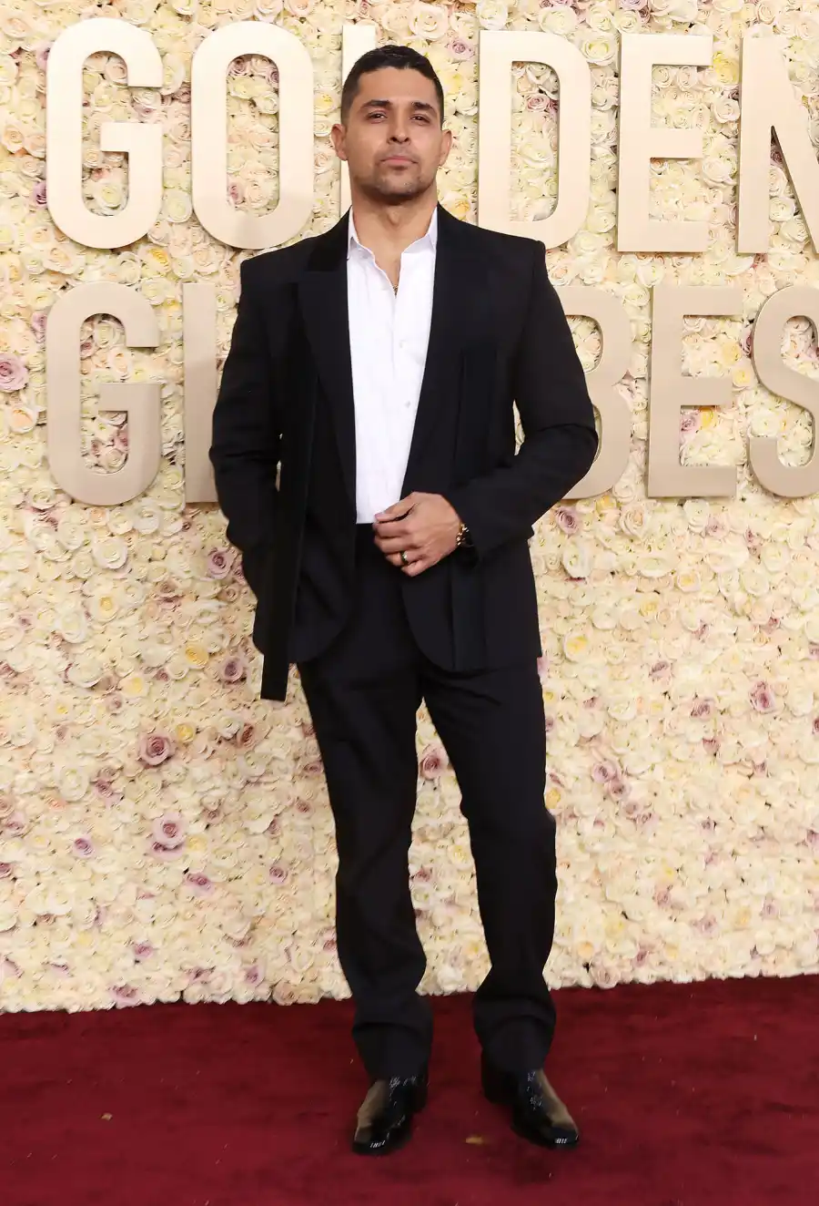 Wilmer Valderrama Red Carpet Arrival Golden Globes 2024