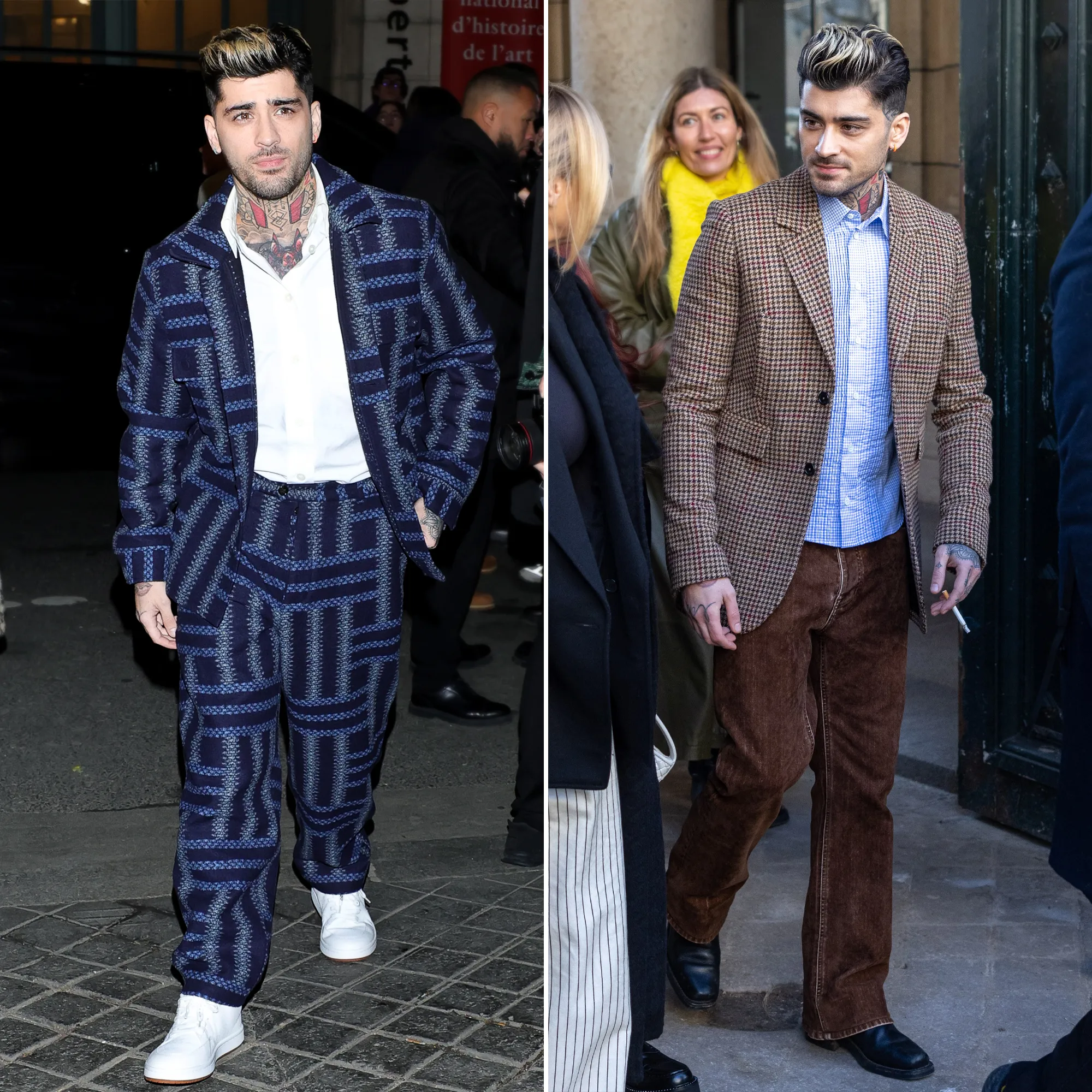 Zayn Malik Is Cool in Coordinated Suits While Attending Men’s Fashion Week in Paris