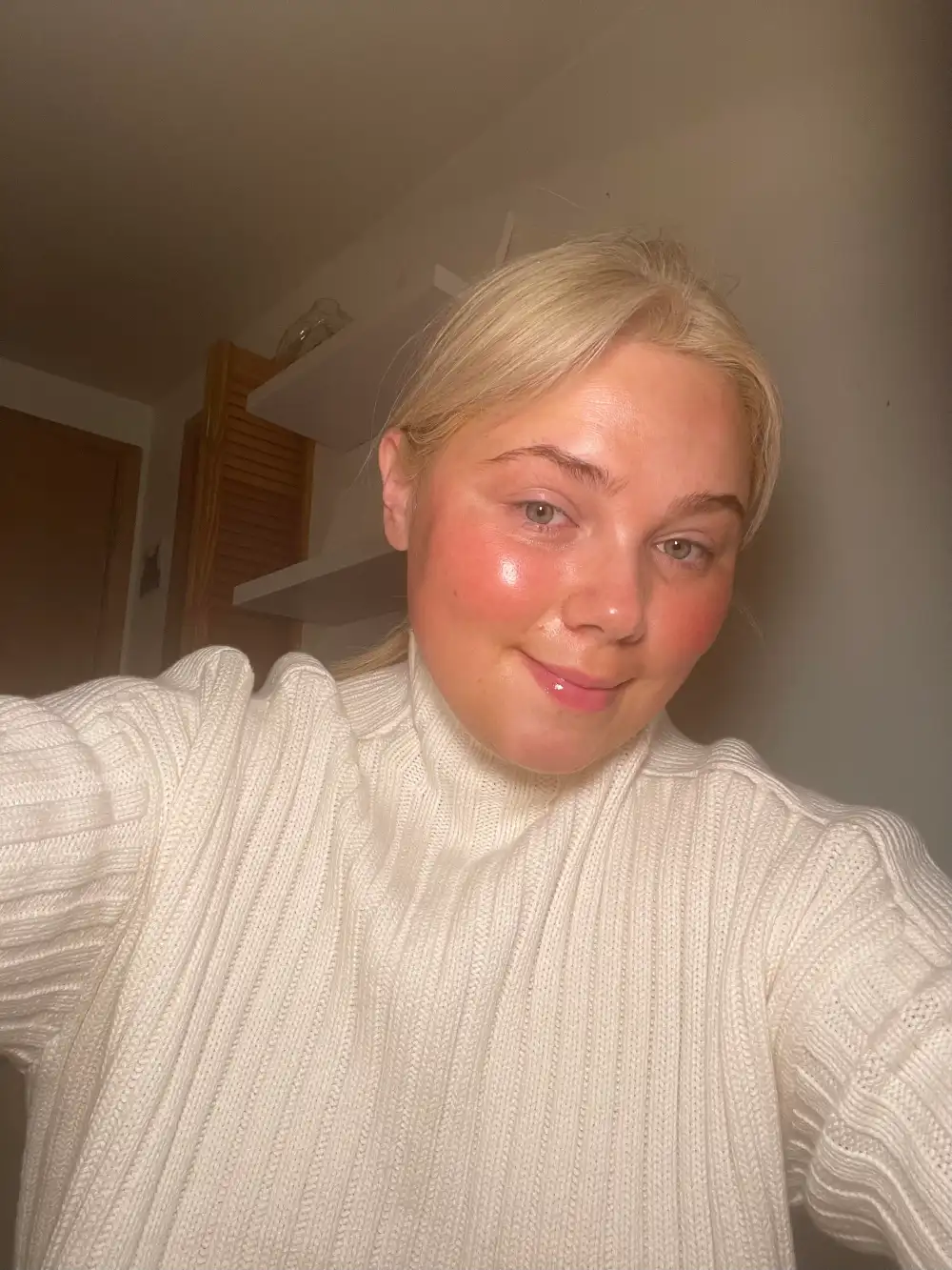 selfie after using self tanner