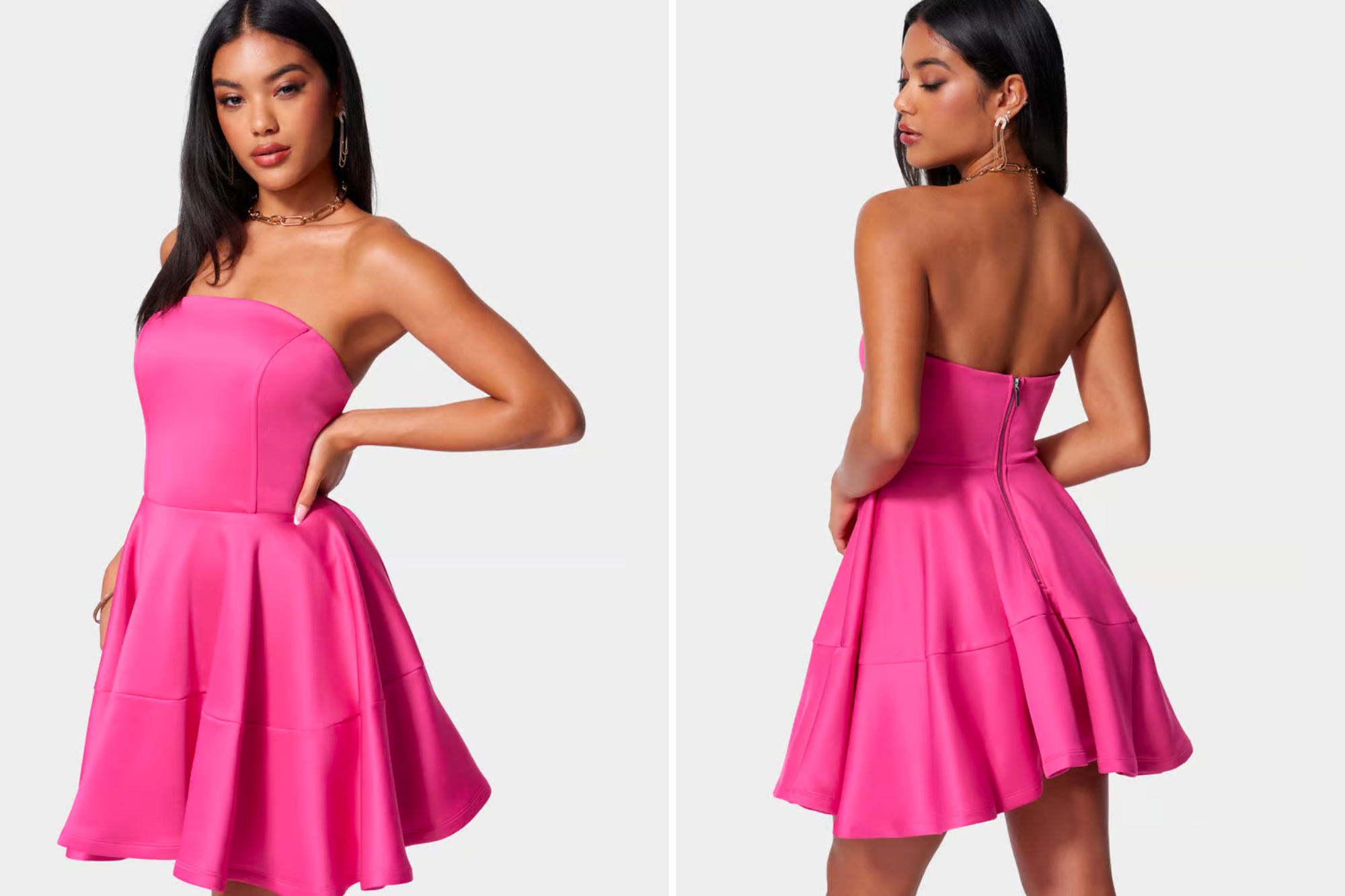 Bebe Cupcake Flare Mini Dress