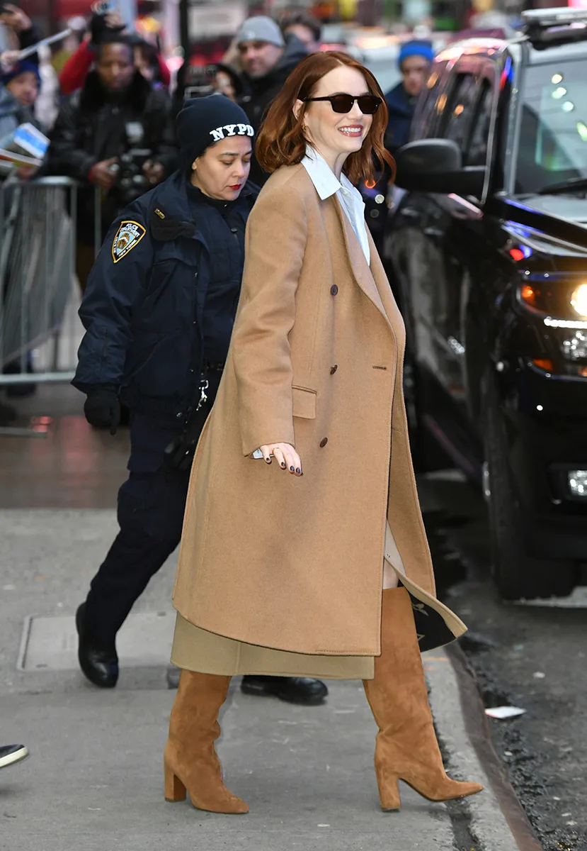Emma Stone in New York City on January 30, 2024.
