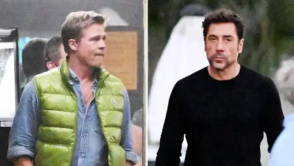 Brad Pitt and Javier Bardem Photographed Filming Formula 1 Movie at Rolex 24 in Daytona Beach