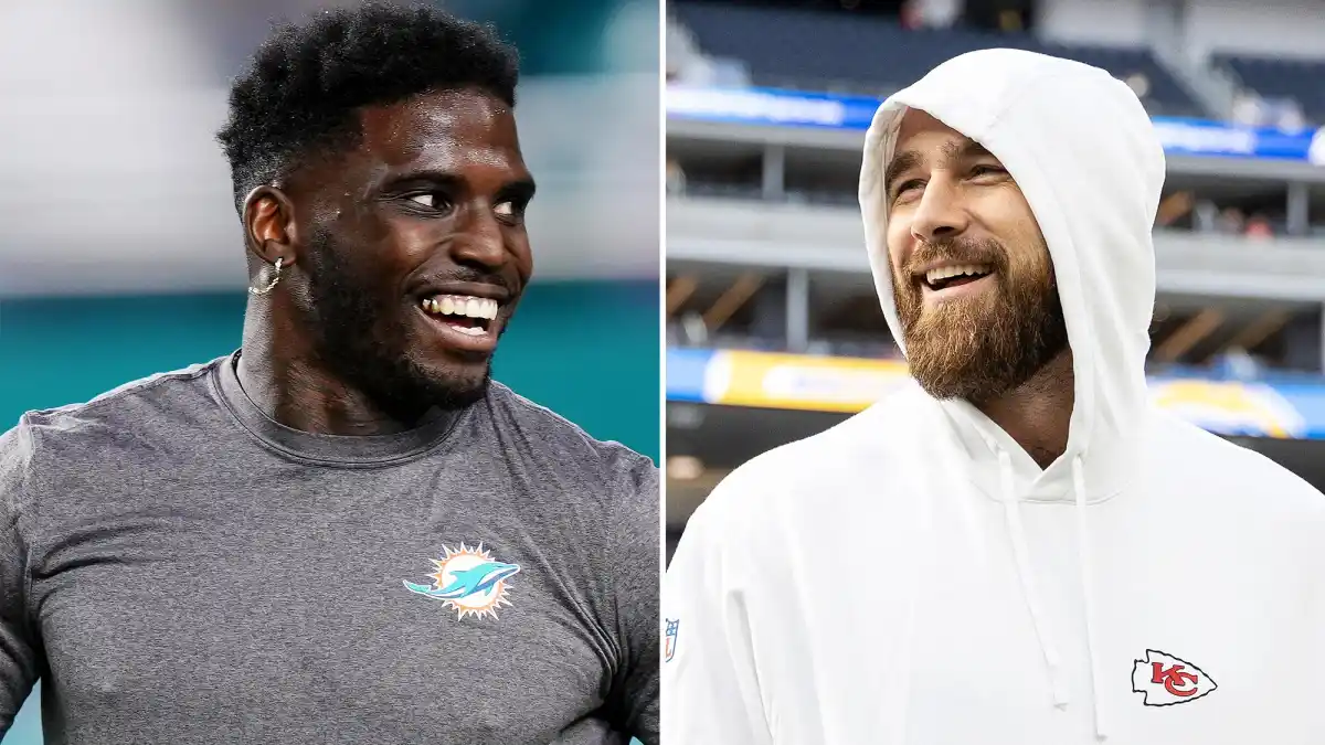 Tyreek Hill Jokes That Former Teammate Travis Kelce Is Too Famous to Return His Texts