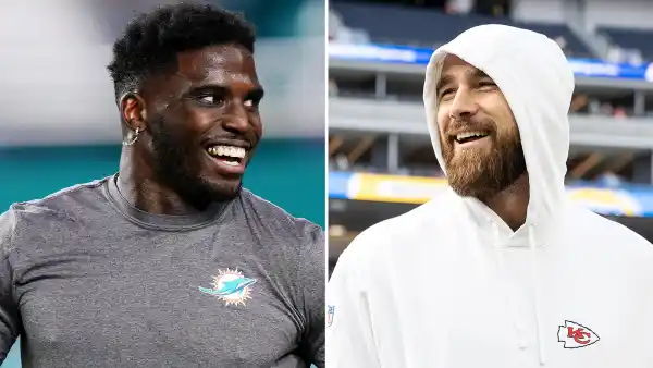 Tyreek Hill Jokes That Former Teammate Travis Kelce Is Too Famous to Return His Texts