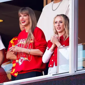 Will Taylor Swift and Brittany Mahomes Wear Matching Chiefs Bomber Jackets to AFC Championship