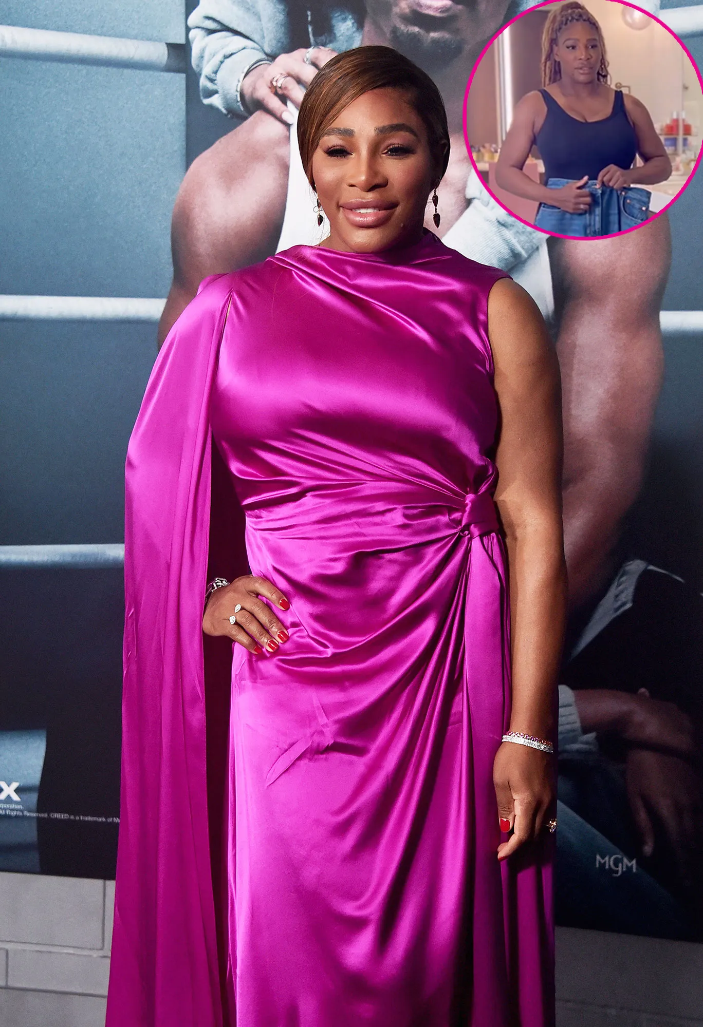 Serena Williams Trying to Fit in Skirt