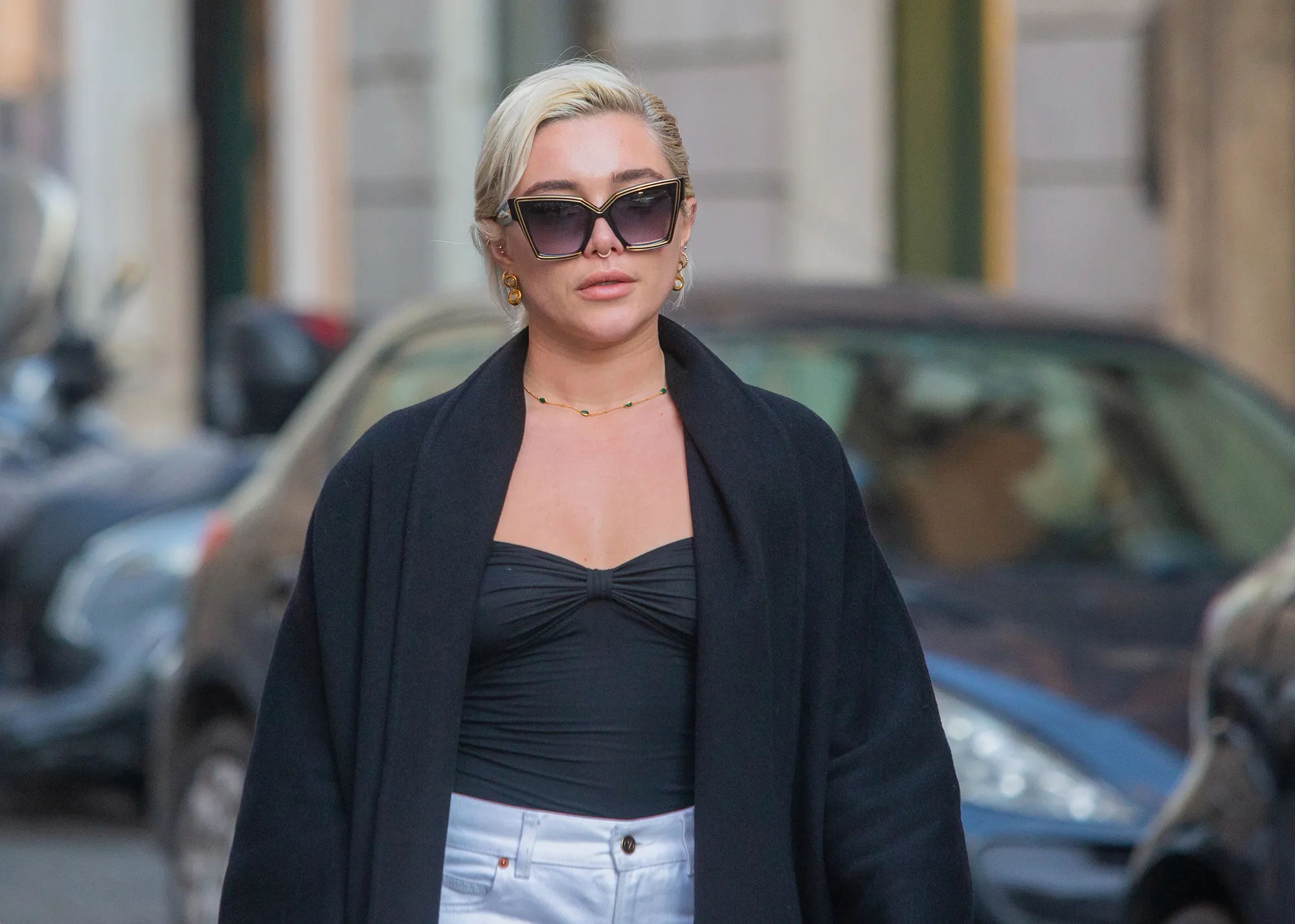 Florence Pugh in Rome, Italy on January 25, 2024.