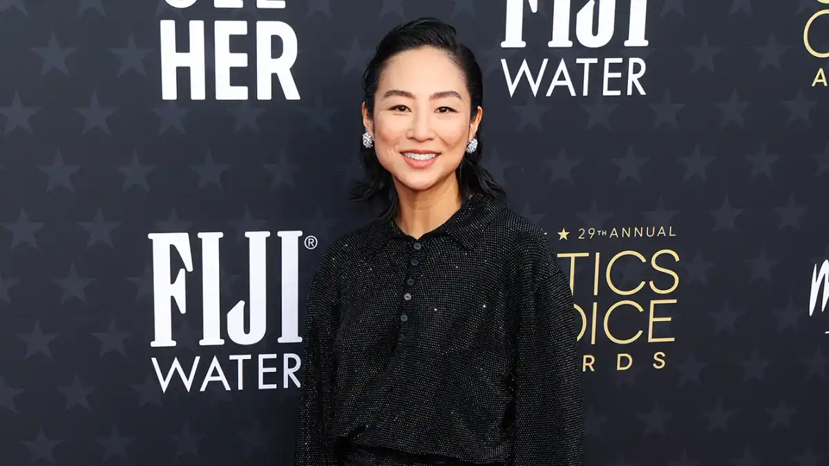 Greta Lee at the Critics Choice Awards on January 14, 2024.