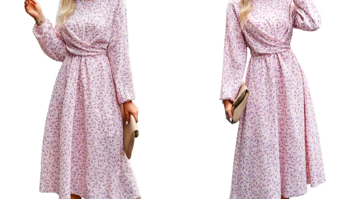 Hanerdun Floral Belted Dress