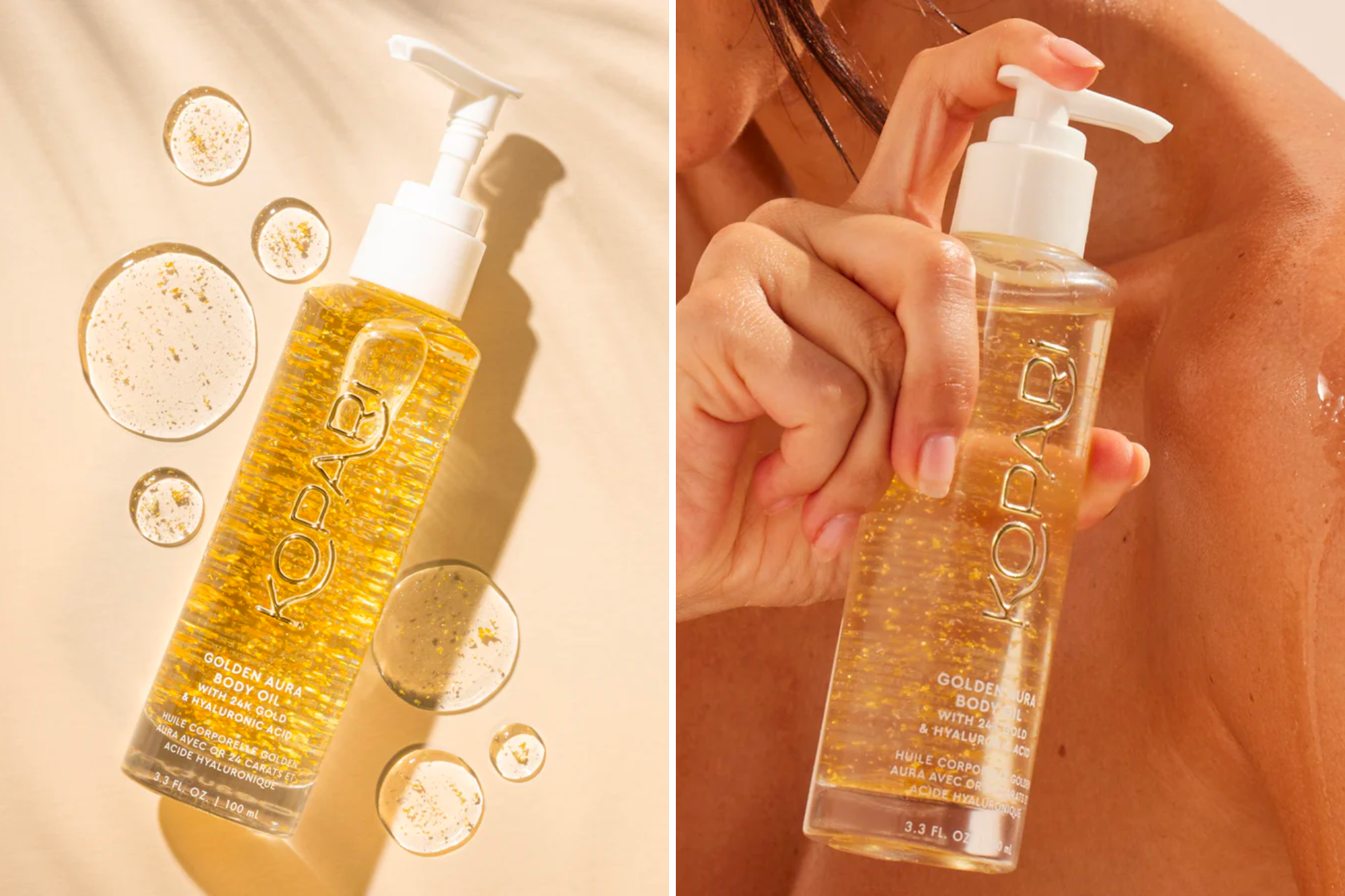 Kopari Golden Aura Body Oil With 24K Gold & Hyaluronic Acid